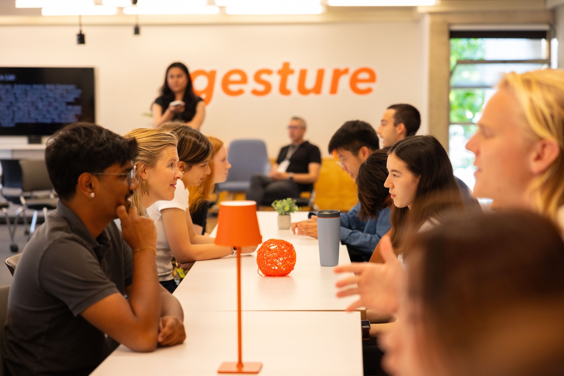 Students in discussion